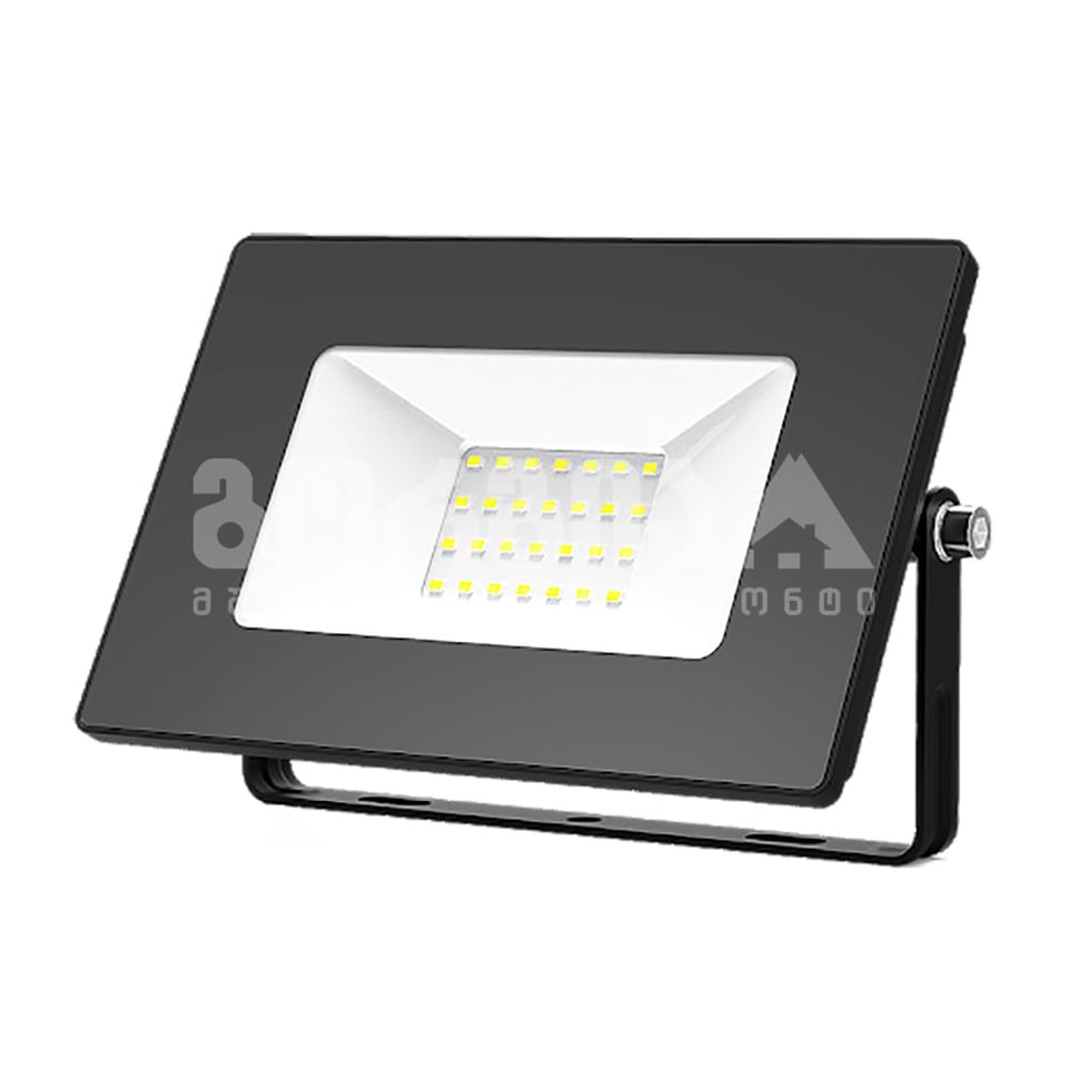 ლედ პროჟექტორი 10W IP65 6500K gauss შავი - 613100310