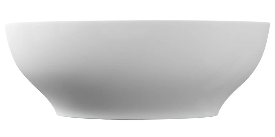 ხელსაბანი დასადგამი Pate Oval 7138 Glossy თეთრი