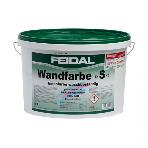 ინტერიერის წყალემულსიური საღებავი WANDFARBE S 10ლ