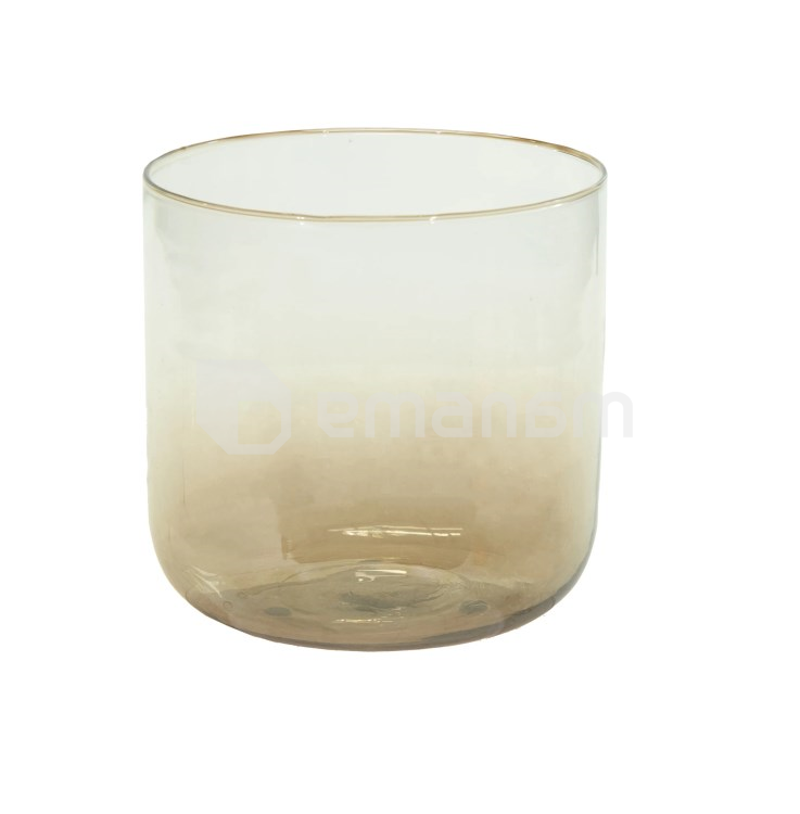 ქოთანი მინის Mega Collections Gloss Cauldron Smoke 13x13სმ