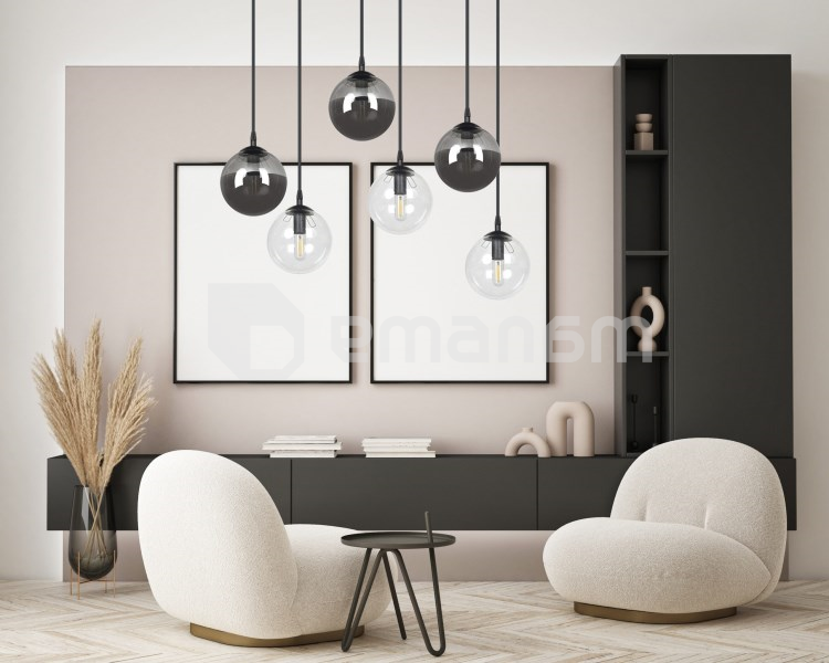 საკიდი EMIBIG Cosmo 6 E14 6x MAX 40W შავი მიქსი 2