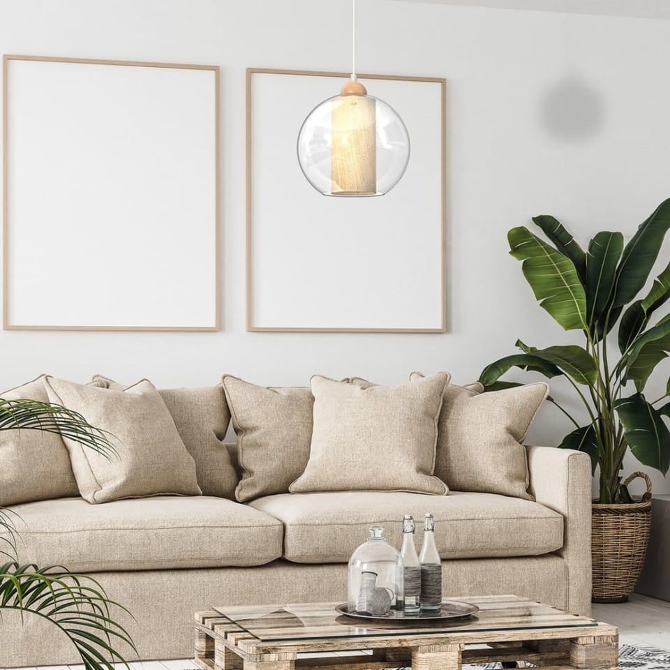 საკიდი Milagro TELA 1 E27 Ø250 თეთრი