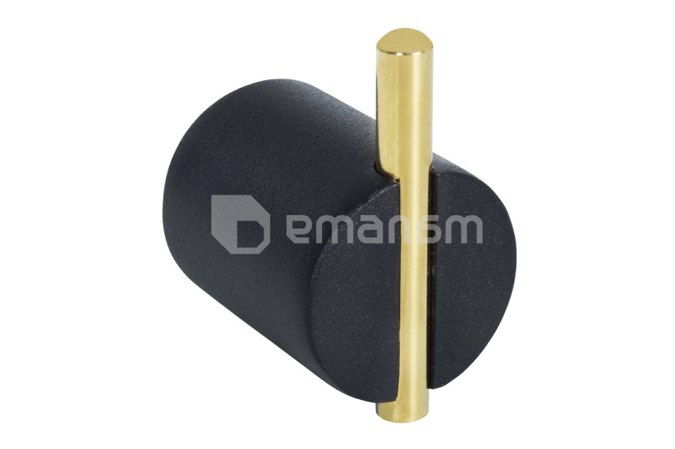 პირსახოცის საკიდი კაუჭი Bisk Sintra Black/Gold