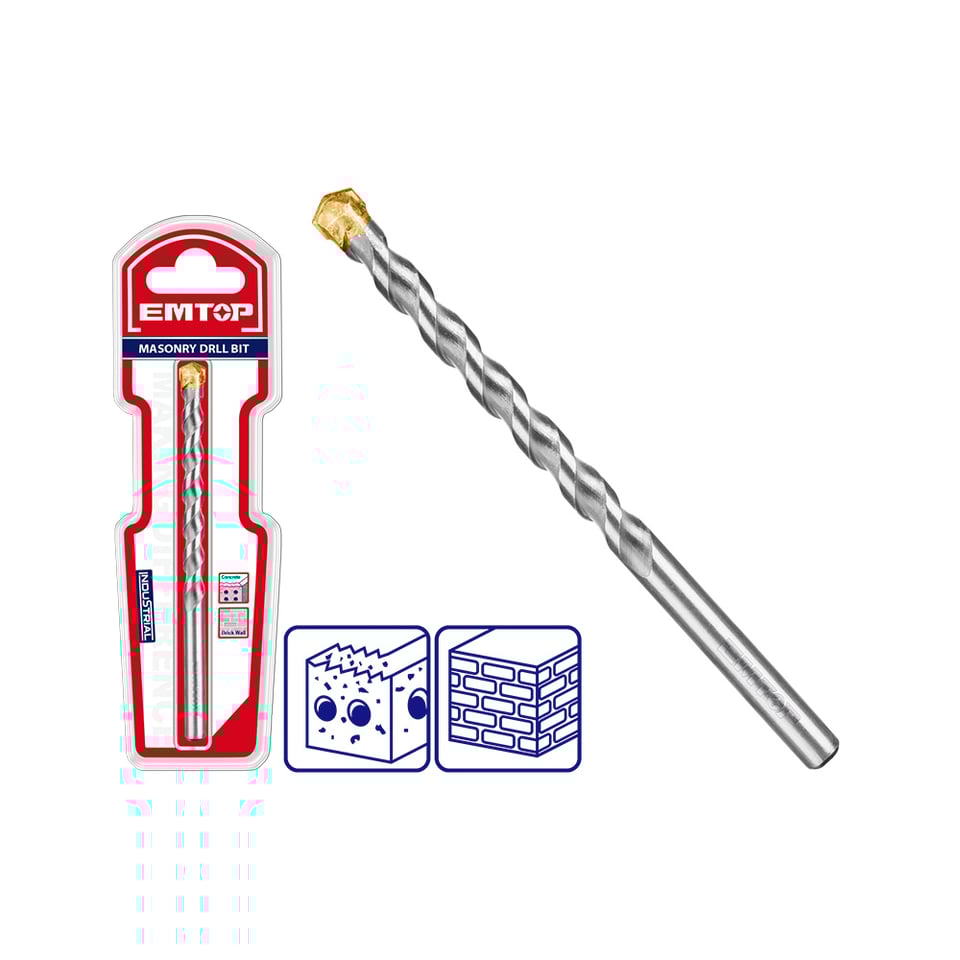 ბეტონის ბურთი 6x100მმ Masonry drill bit ECDB020610 Emtop