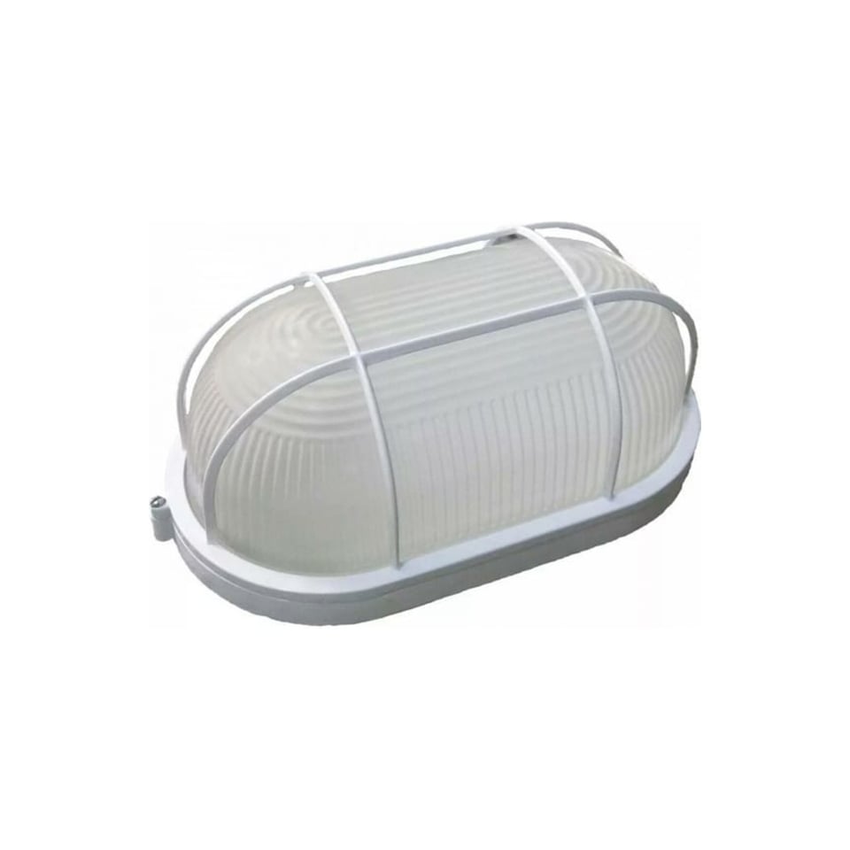 ნათურა NBP IP54 212*105*85 ოვალური გისოსებით E27 Gauss