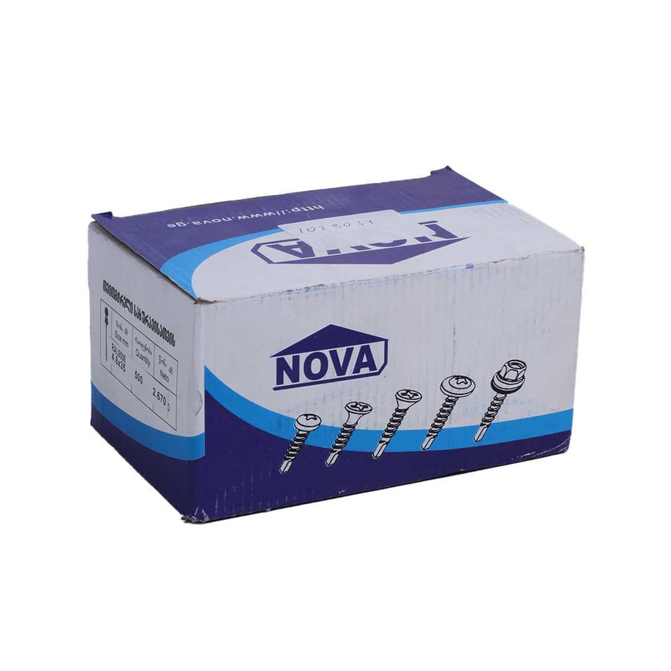 თვითმჭრელი ხრახნი ხისთვის 4.8X35 RAL 9006