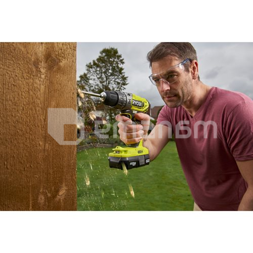 დრელი-სჭვალსახრახნი დარტყმითი აკუმულატორის Ryobi ONE+ R18PD2-220S 18V