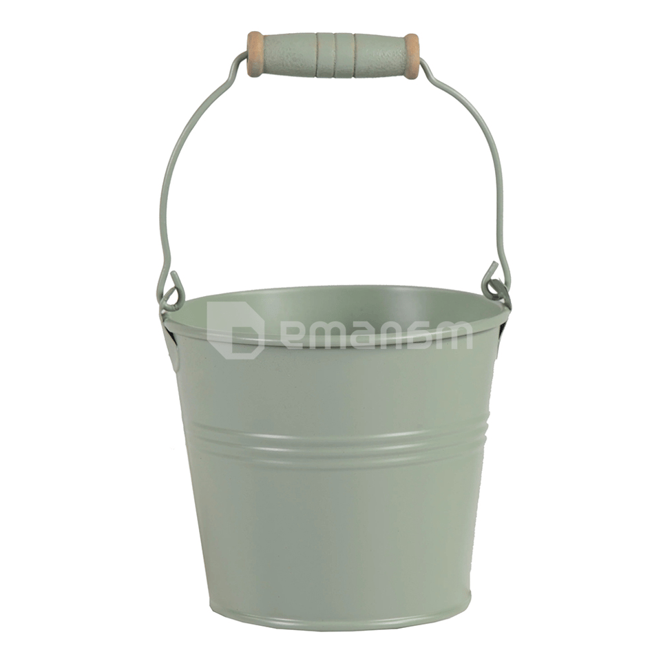 ქოთანი ლითონის Mega Collections Bob Bucket Olive Green D11H9