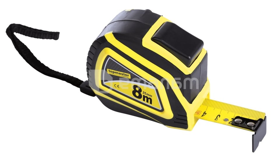 საზომი რულეტი Topmaster Auto Stop 260613 25 მმ 8 მ