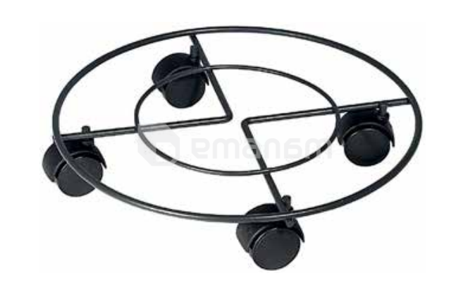 სადგამი ყვავილების ბორბლებზე Metallurgica Buzzi Pot mover Universal round Ø40 სმ