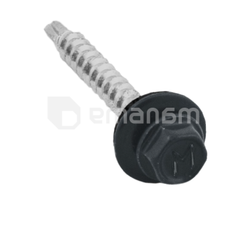 თვითმჭრელი ბურღი Koelner 4,8x35 ხე საყელურით EPDM ფერი RAL 20 ც B-OD-48035T7016