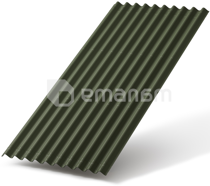 შიფერი ბიტუმის Onduline Zigana 97x200 სმ მწვანე