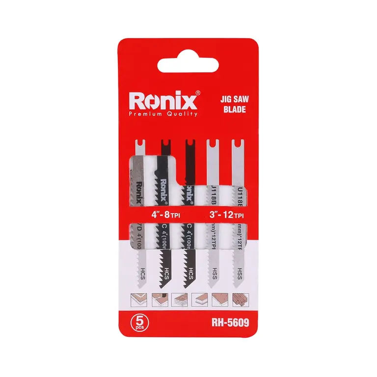 ბეწვა ხერხის პირები Ronix RH-5609, სხვადასხვა, 5ც