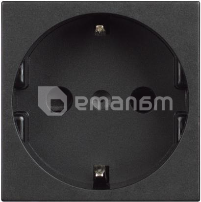 როზეტი Bticino bt-RG4141 2P+E 2 შავი