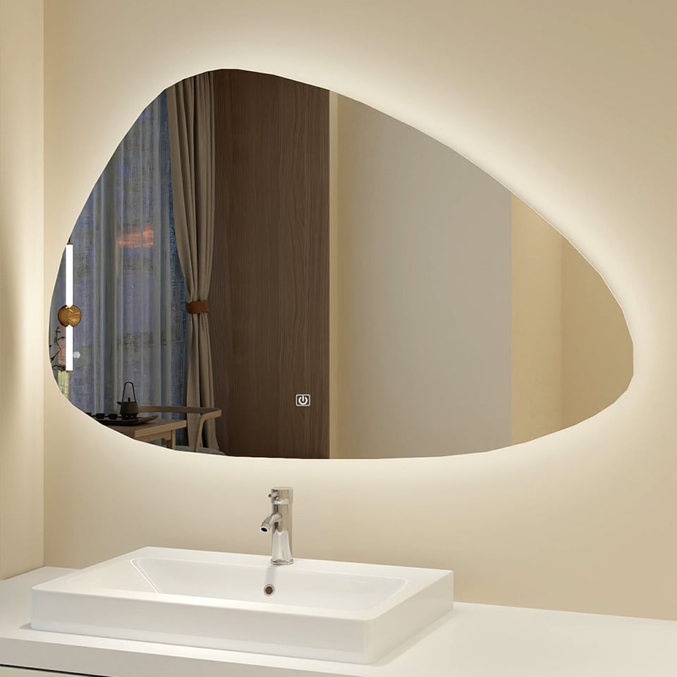 სააბაზანოს სარკე განათებით LED-M132-70 Antifog