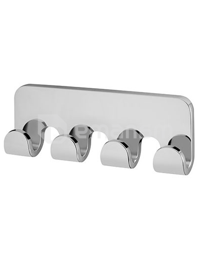 თამასა კაუჭებით NATURA 4-HOOK STRIP CHROME