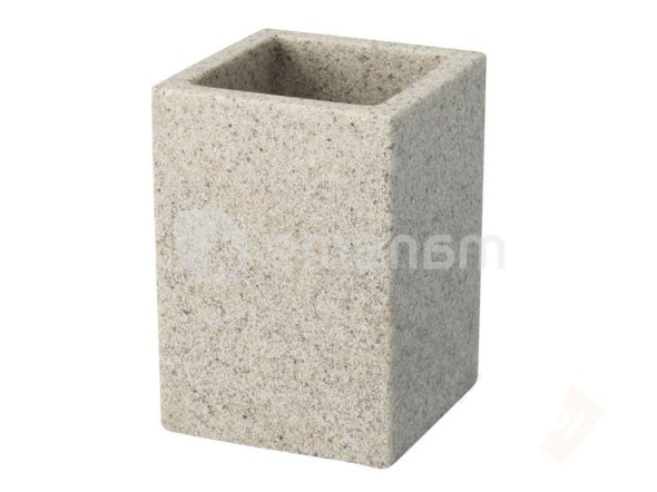 ჭიქა კბილის ჯაგრისებისთვის Bisk SAND TUMBLER SAND-COLOURED