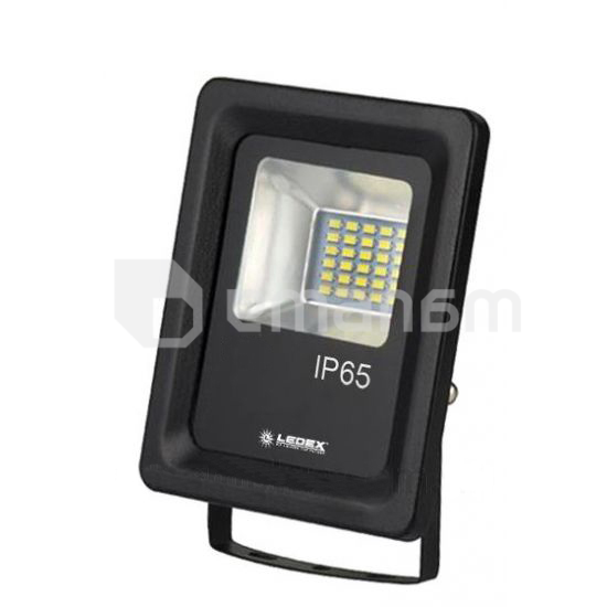 პროჟექტორი Ledex 30W 3000k IP65 Black