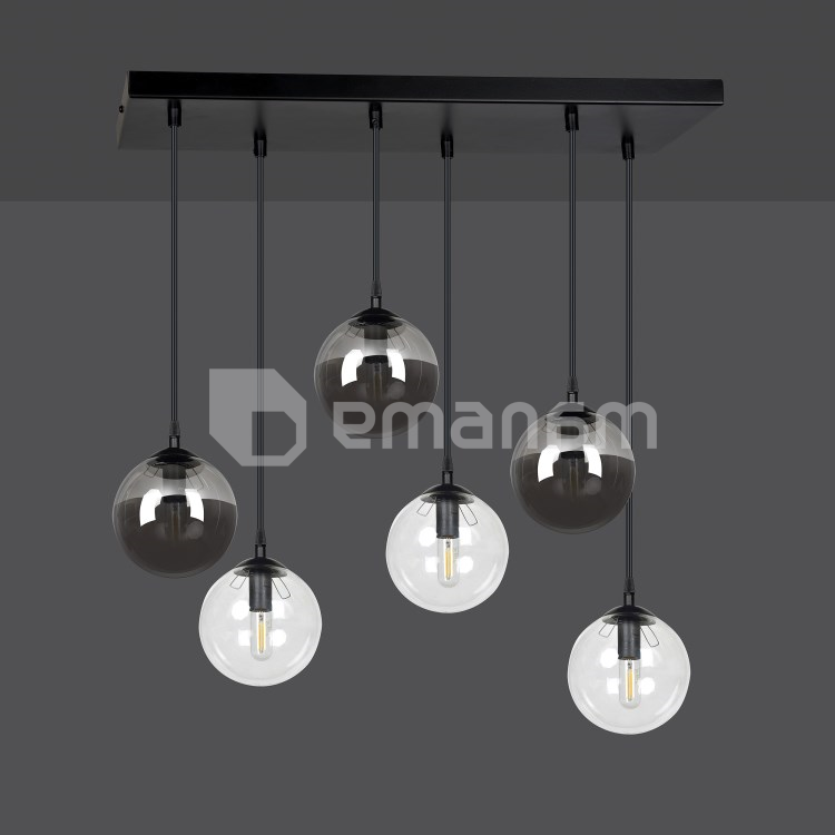 საკიდი EMIBIG Cosmo 6 E14 6x MAX 40W შავი მიქსი 2