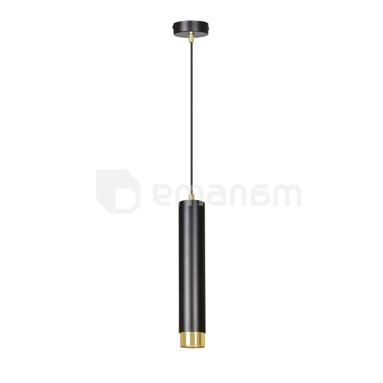 საკიდი EMIBIG Kibo 1 GU10 1x MAX 30W შავი ოქროსფერი
