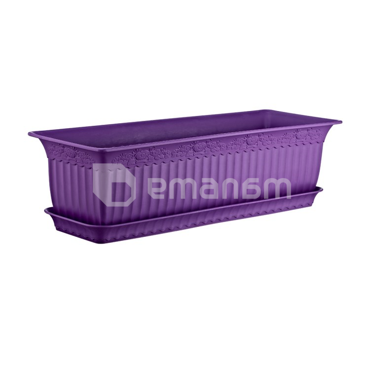 პლასტმასის ქოთანი ყვავილებისთვის Irak Plastik Balcony AB-200 13 ლ