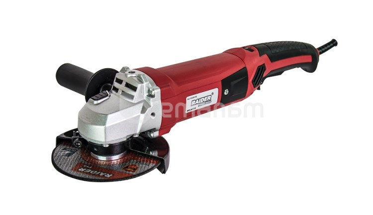 კუთხის სახეხი მანქანა Raider RD-AG54 1200W + დისკები