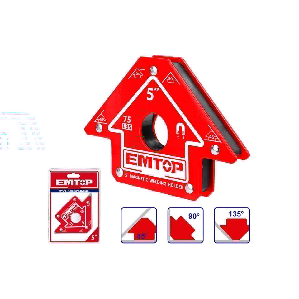 შემდუღებლის მაგნიტური ფიქსატორი 5 ც EMWH75052 EMTOP
