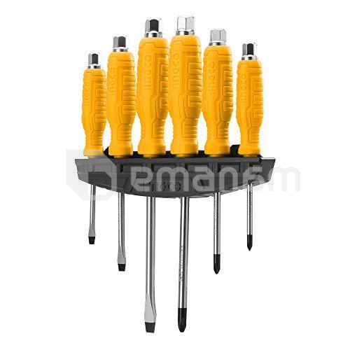 სახრახნისის კომპლექტი Ingco HSGTDC180601 6 ც