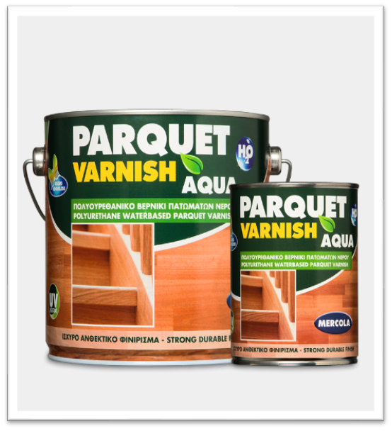 ორკომპონენტიანი პოლიურეთანის ლაქი, PARQUET VARNISH AQUA 750 მლ