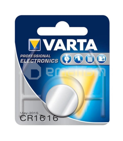 ელემენტი ლითიუმის VARTA CR1616 3 V 55 mAh 1 ც