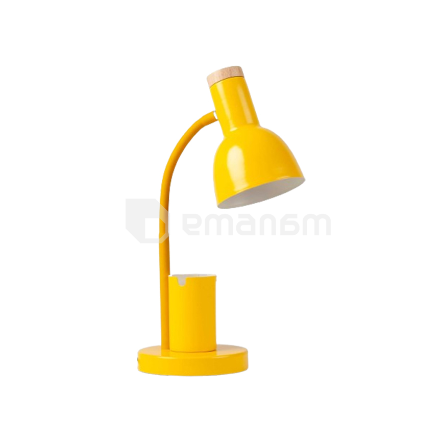 მაგიდის სანათი New Light 1 E27 ყვითელი MT45691-1B