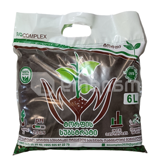 ტორფის სუბსტრატი 6 ლ