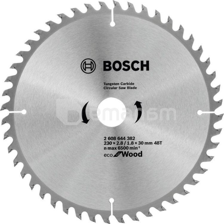 საჭრელი დისკი ხისთვის Bosch ECO WO 230 მმ