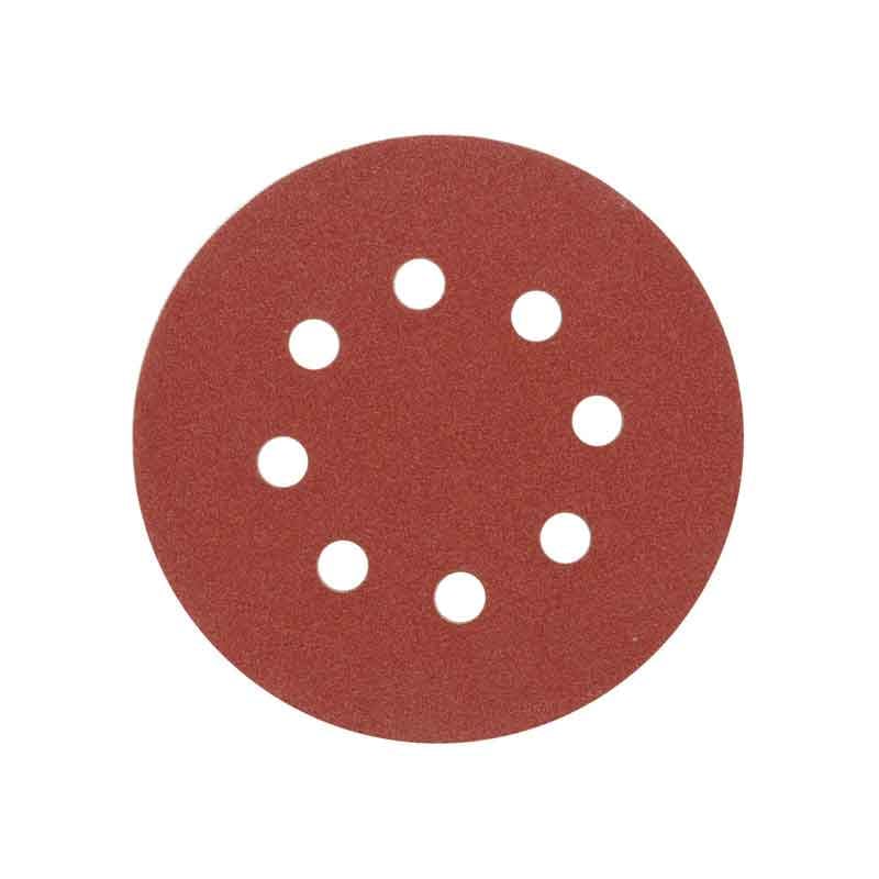 ზუმფარა მრგვალი 125მმ პერფორირებული ფხრიწით Р80, 5ცალი