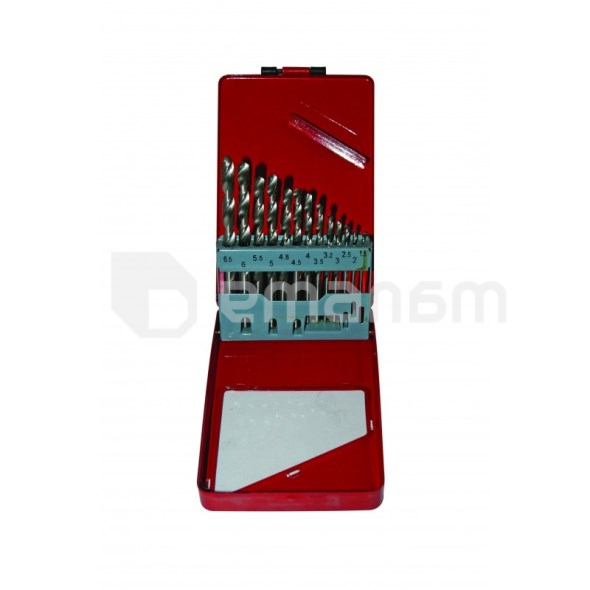 ნაკრები ბურღების ლითონისთვის RAIDER 1.5-6.5 MM 157104 13 ც