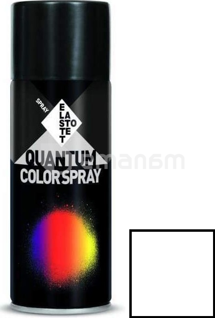 საღებავი აეროზოლური Elastotet Quantum Color Spray Ral 9016 Traffic White Gloss 400 მლ თეთრი