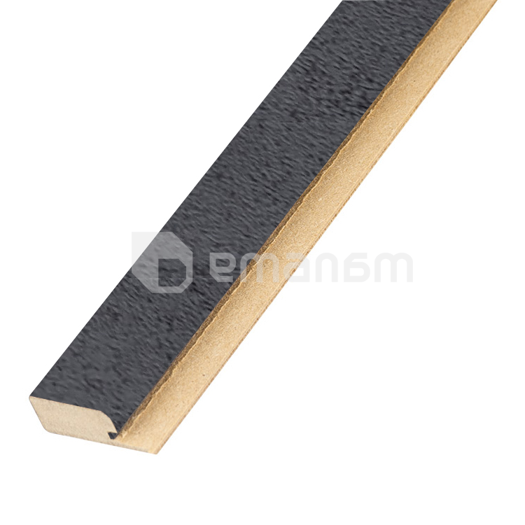 თამასა საწყისი Super Profil MDF 1234 შავი ბეტონი 2800x34x12 მმ