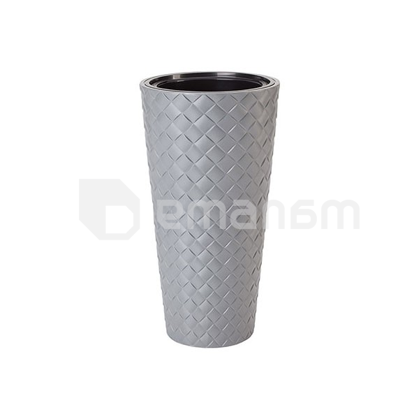 პლასტმასის ქოთანი ყვავილებისთვის FORM PLASTIC Makata Slim 2830-059 Ø30 ბეტონი