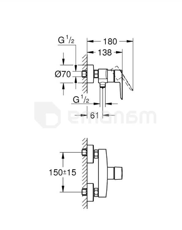 საშხაპე ონკანი Grohe  Start OHM 32279002