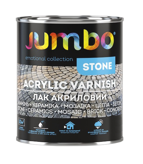 ლაქი ქვის Jumbo Stone 2 ლ