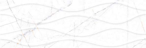 კერამიკული ფილა 30*90 - მატინა თეთრი დეკორი 