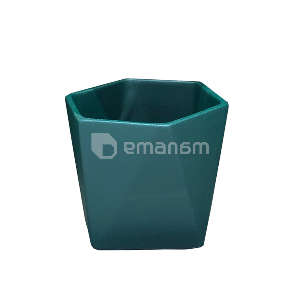 ქოთანი კერამიკული ზურმუხტისფერი Oriana №5 0,35ლ