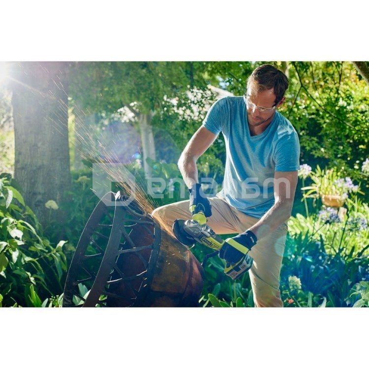 კუთხის სახეხი მანქანა აკუმულატორის Ryobi R18AG7-0 ONE+ 18V