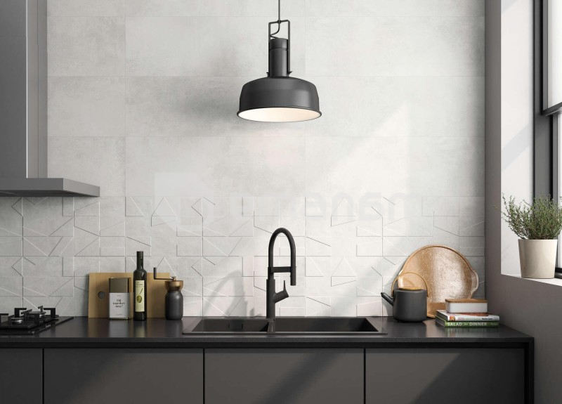 კაფელი Halcon Ceramicas PB MADOX CITY BLANCO R PRI 30X90სმ