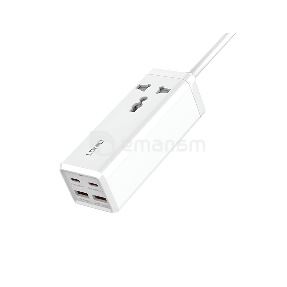დამაგრძელებელი LDNIO SC1418 1 2მ 2 USB-A C