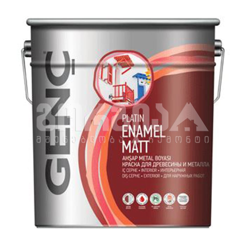 საღებავი ხის და მეტალის გლუვი 0.75 ლტ "SILVER"-9103 (შავი)