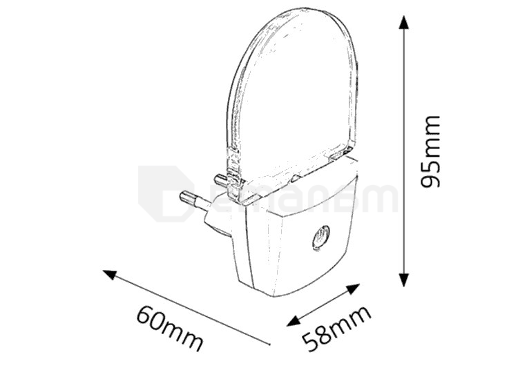 ღამის სანათი Rabalux Paris Lux 4658 LED 0.5W