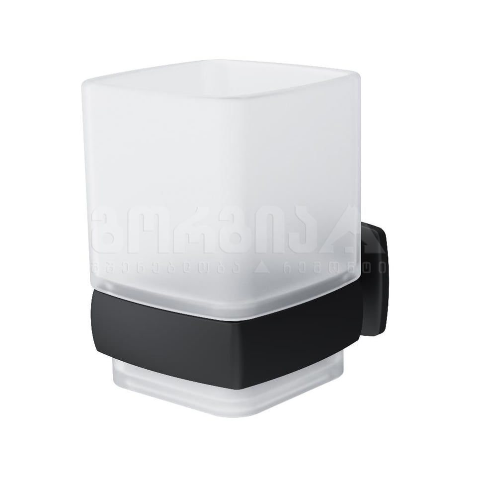 კბილის ჯაგრისის ჩასადები ჭიქა შავი A9034322 Gem