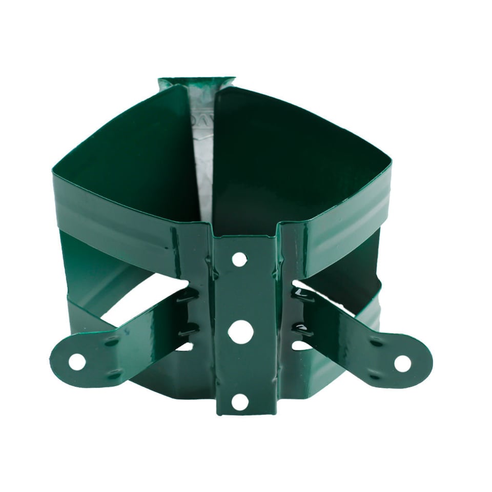 ოთხკუთხა წყალსაწრეტი მილის სამაგრი 0.50X80X365 RAL 6005