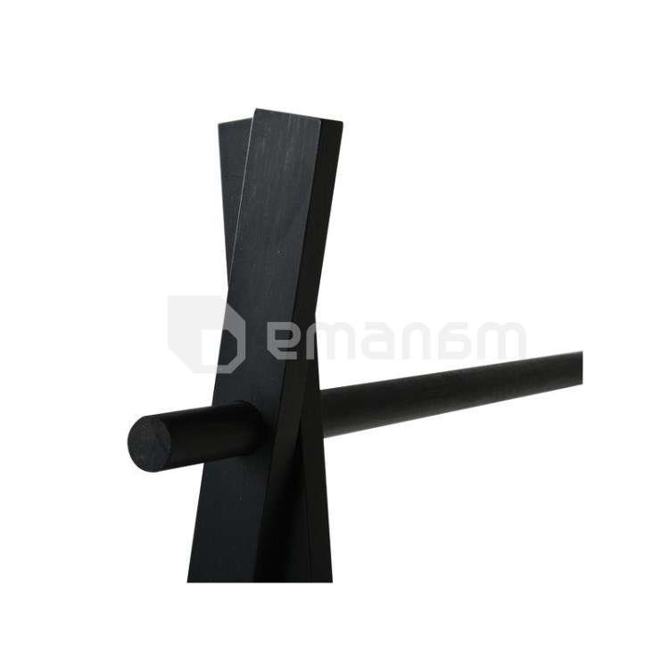 ბამბუკის თარო ტანსაცმლის საკიდით MSV Mia Black